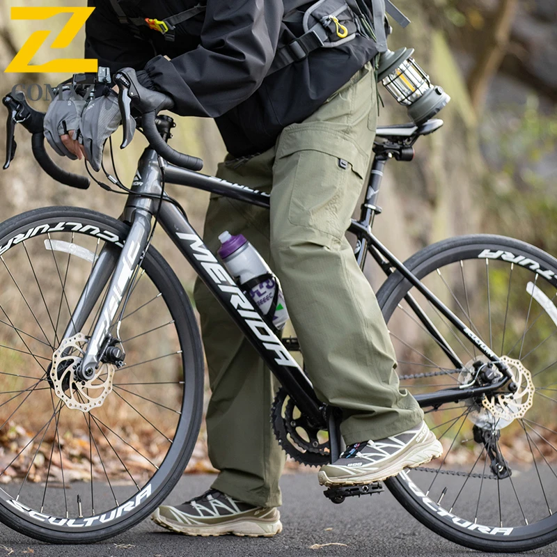 Men's Cargo Pants 2025 New Autumn Vintage Mountain Climbing Utility Trousers Outdoor Cycling Camping Lightweight Workwear Pants