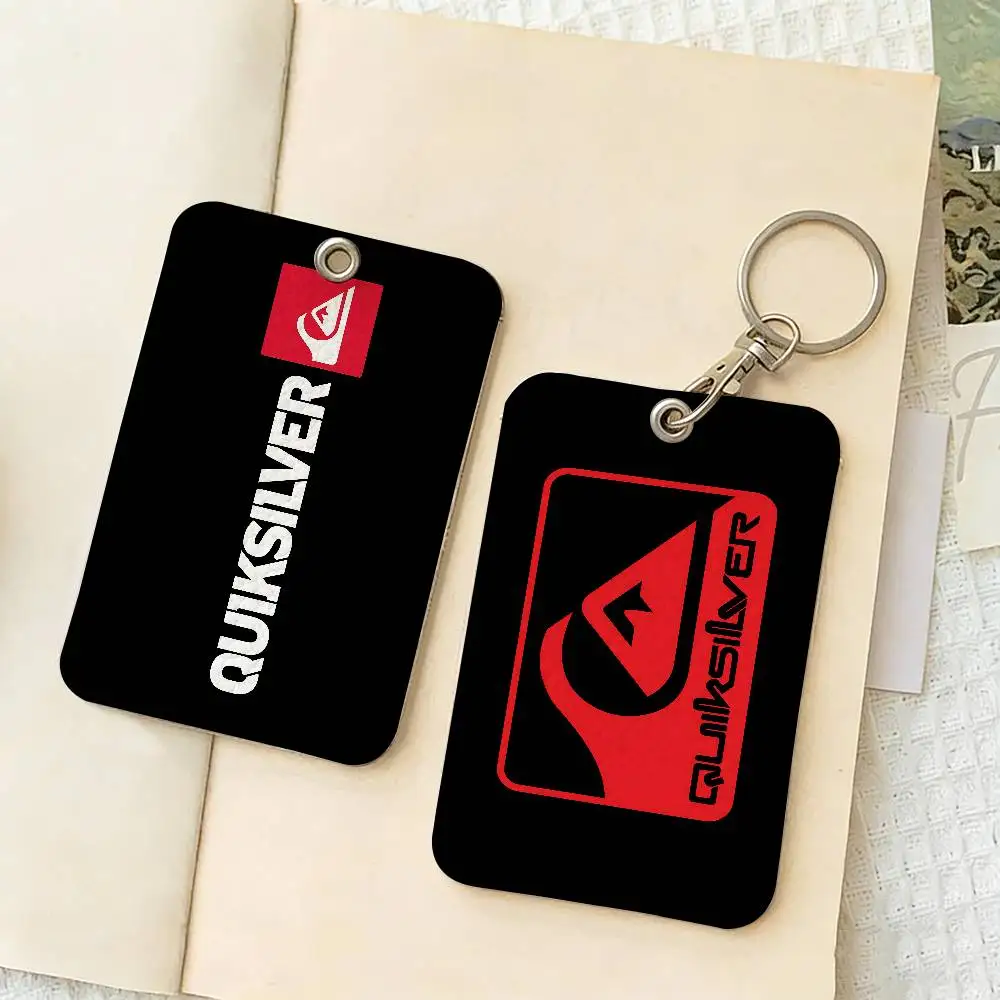 Porta-Cartões de Moda Q-Quiksilver da Marca Surf, Adequado para Cartões de Banco, Trabalho, Crédito, Identidade, Crachá e Chaveiro