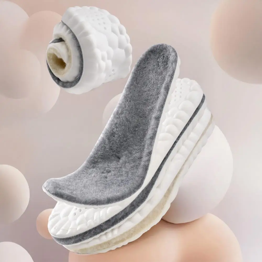 إدراج حذاء مريح النعال الصوف المريحة للنساء حذاء رجالي لينة رقيق إدراج ل أحذية الشتاء النعال الدافئة تنفس #4