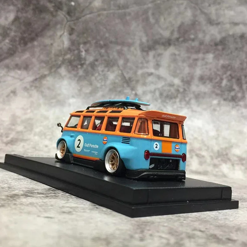 BSC 1:64 T1 Bus vehículo fundido a presión, modelo de autobús, colección de coches, Colección Gulf Verson