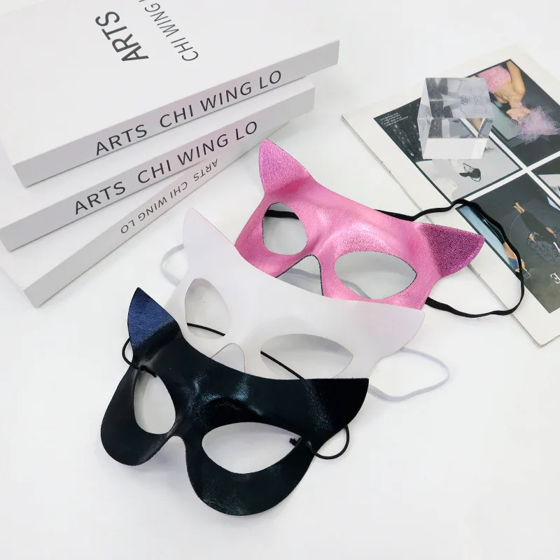 Masque facial de chat Sexy, demi-visage, Animal renard, masques pour les yeux pour femmes, Halloween, carnaval, mascarade, accessoires de Costume de fête, cadeaux