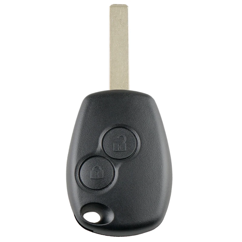 2 Buttons Car Auto Key Fob Case Shell Replacement Remote Cover with VA2 Blade Fit for Renault