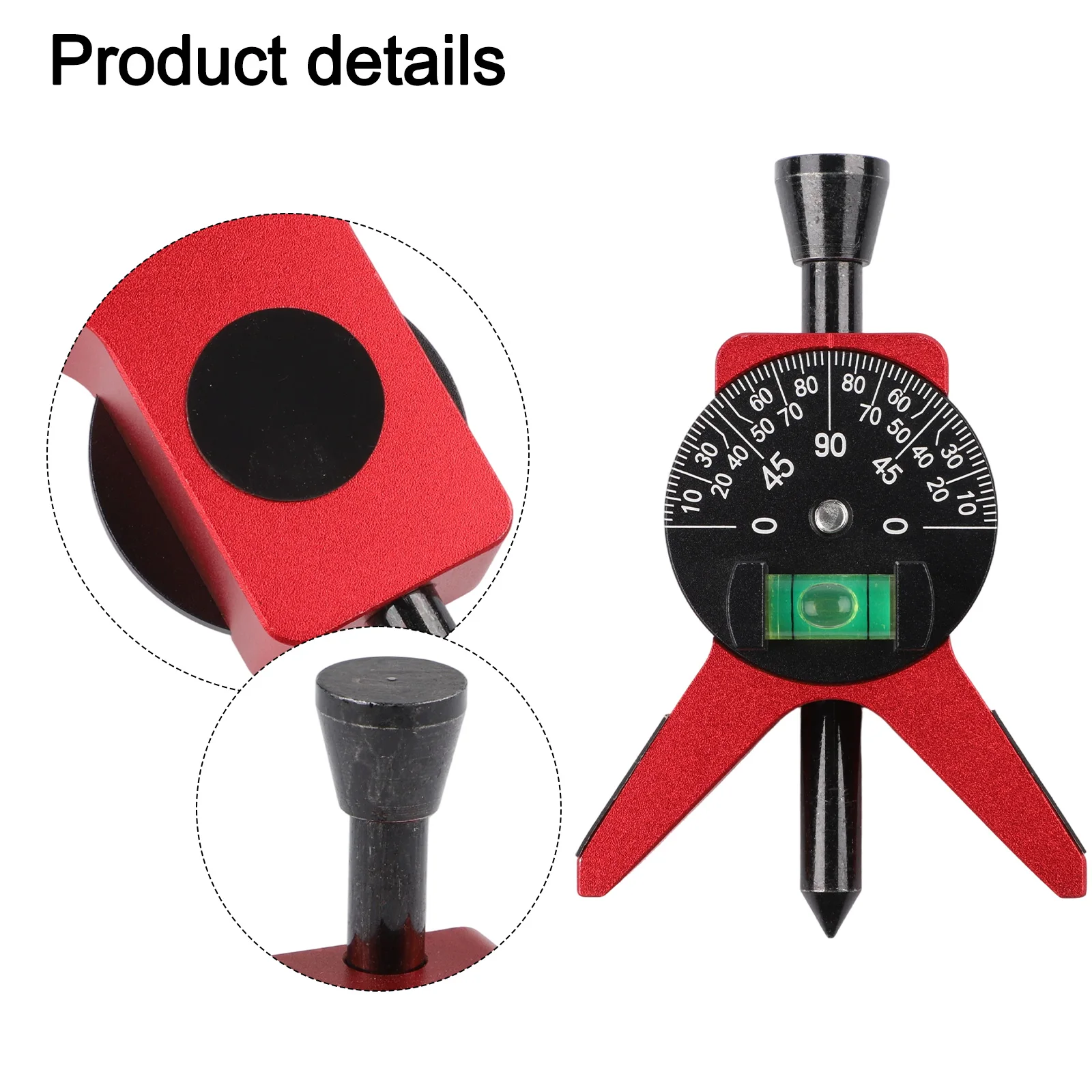 Bubble Protractor Magnetic Pipe Finder For Pipe Alignment Professional Tool Efficient Layout Marking Ergonomic Y-Shaped Design
