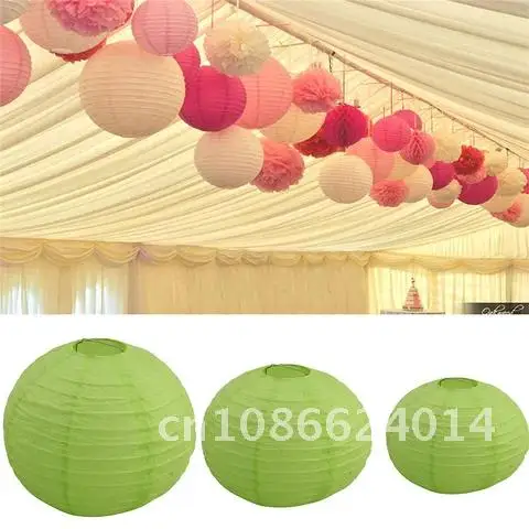 8 inch 20 cm Round Paper Lanterns Lamp Shade Wedding Party Christmas Decorations Mulit Color Option Diversiform Gift Craft DIYO