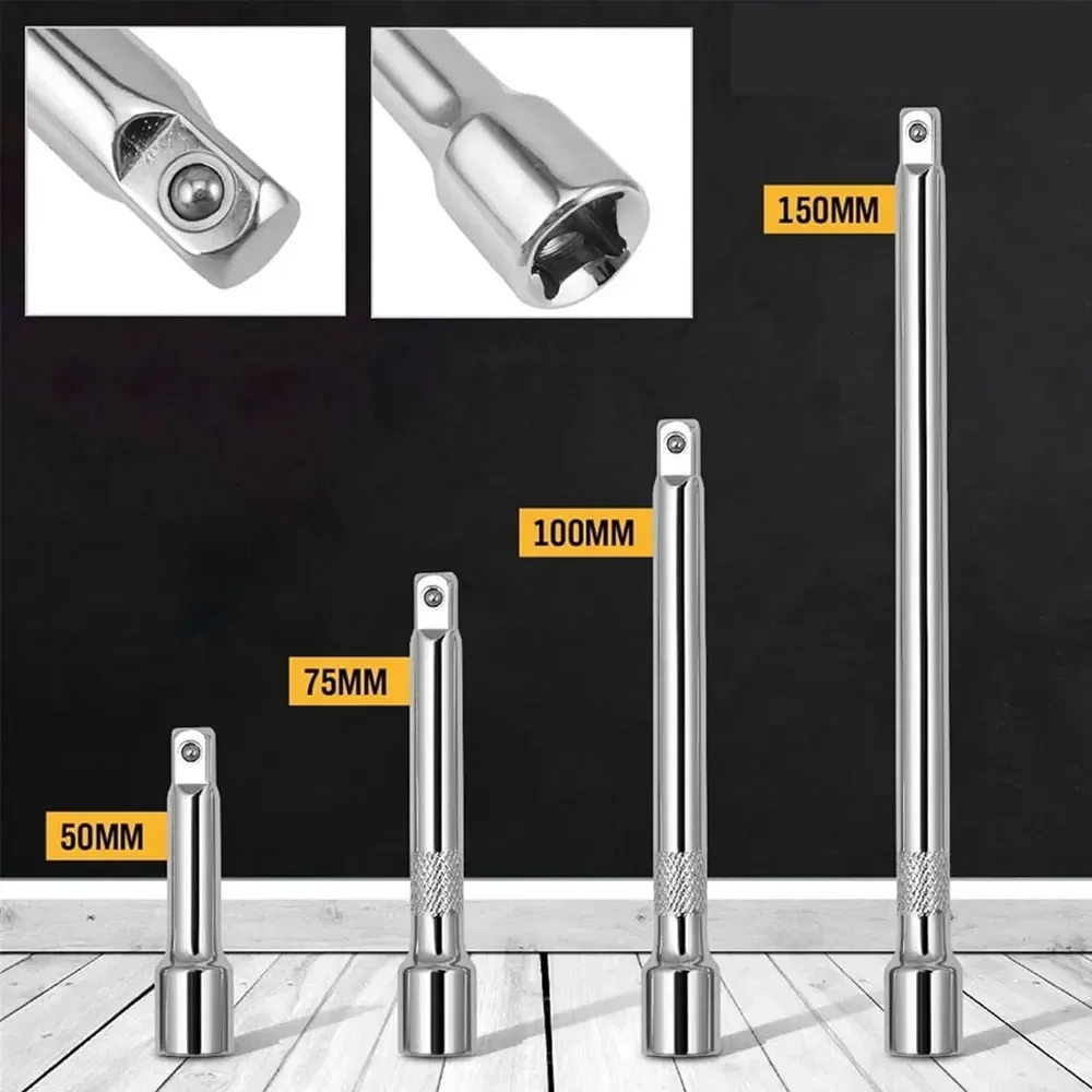 STONEGO 4-Piece Impact Socket Extensions Set, Chrome Vanadium Steel for Wrenches - Durable and Versatile Tool Kit