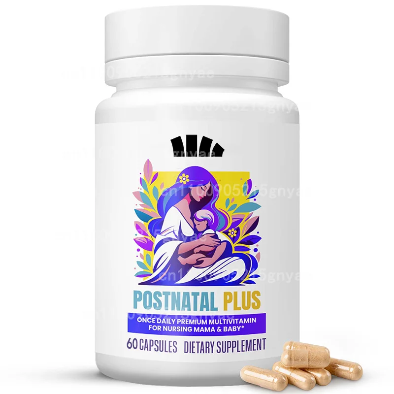 

Postnatal Lactation Support, Contains Milk Thistle, Shatavari, and Lecithin, 1 Bottle (60 Capsules)
