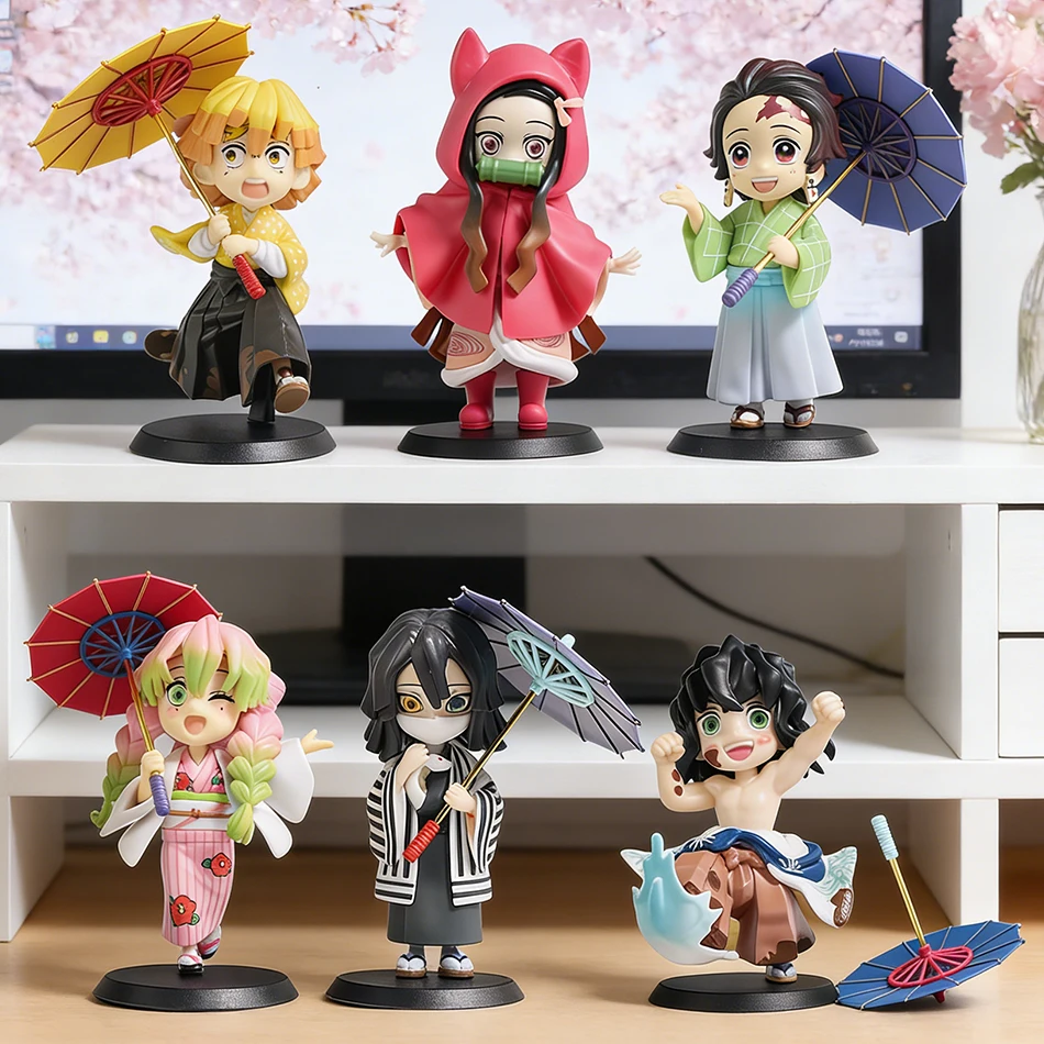 

NEW 1-12PCS Demon Slayer Blind Box Figure Plum Rain Series Kochou Shinobu Tomioka Giyuu Mitsuri Mystery Box Figure Toy Gift
