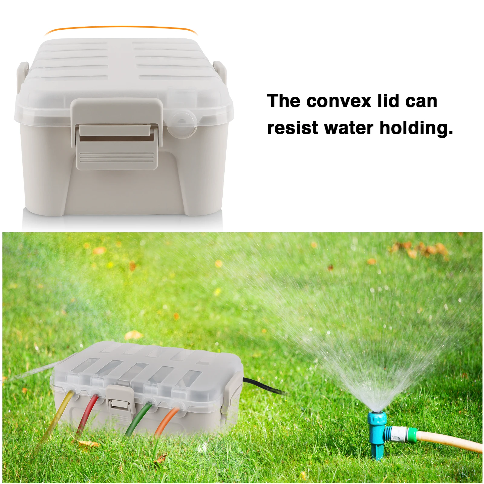 غطاء سلك تمديد مقاوم للعوامل ا - مراجعة Outdoor Power With Timer وسعره