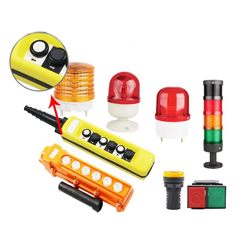 Mouth Crane Crane Up And Down Button Push Button Switch COB-63 Rainproof Driving Button Switch Rainproof Button Switch