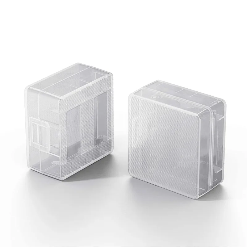 1-50 Pcs 18350 Battery Case Storage Boxes Hard Plastic PP Transparent Battery Box For 2pcs 18350 Battery Holder Cell Container