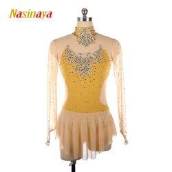 Processed Skating Costume Costume Figure Skating Performance Suit Children'S Adult Women'S Skirt Yellow