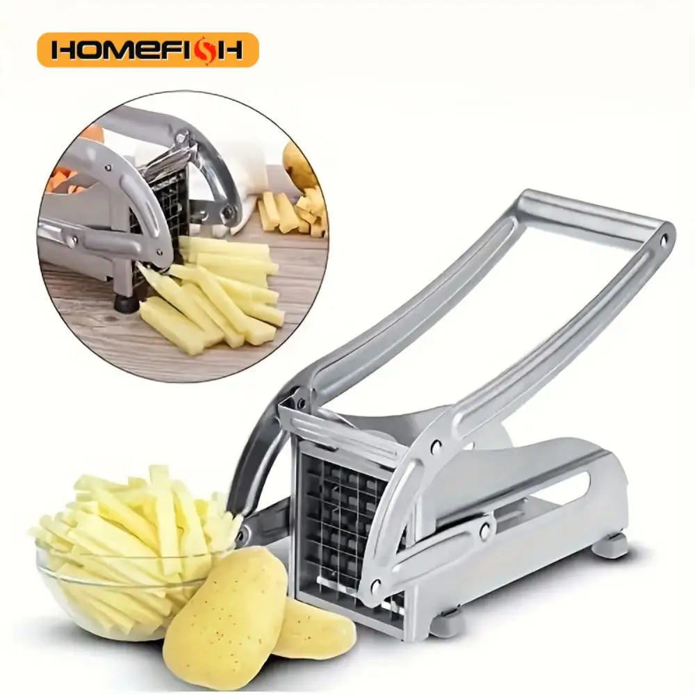 1 Set Stainless Steel Fruit Cutter Vegetable Cutter French Fry Cutter Potato Slicer  Vegetable Chopper Kitchen Gadgets