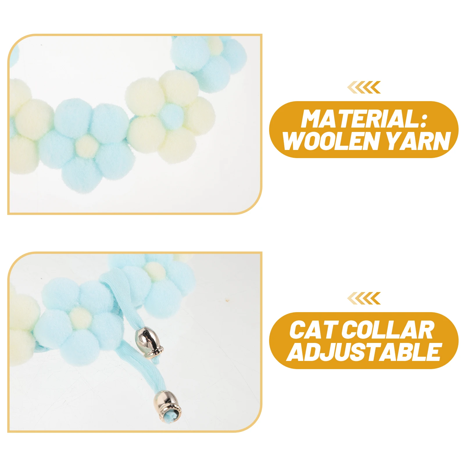 

Knitted Pet Woolen Yarn Puppy Collar For Small Medium Large Dogs Cats Festival Party Christmas Gift Soft Decorative Dog