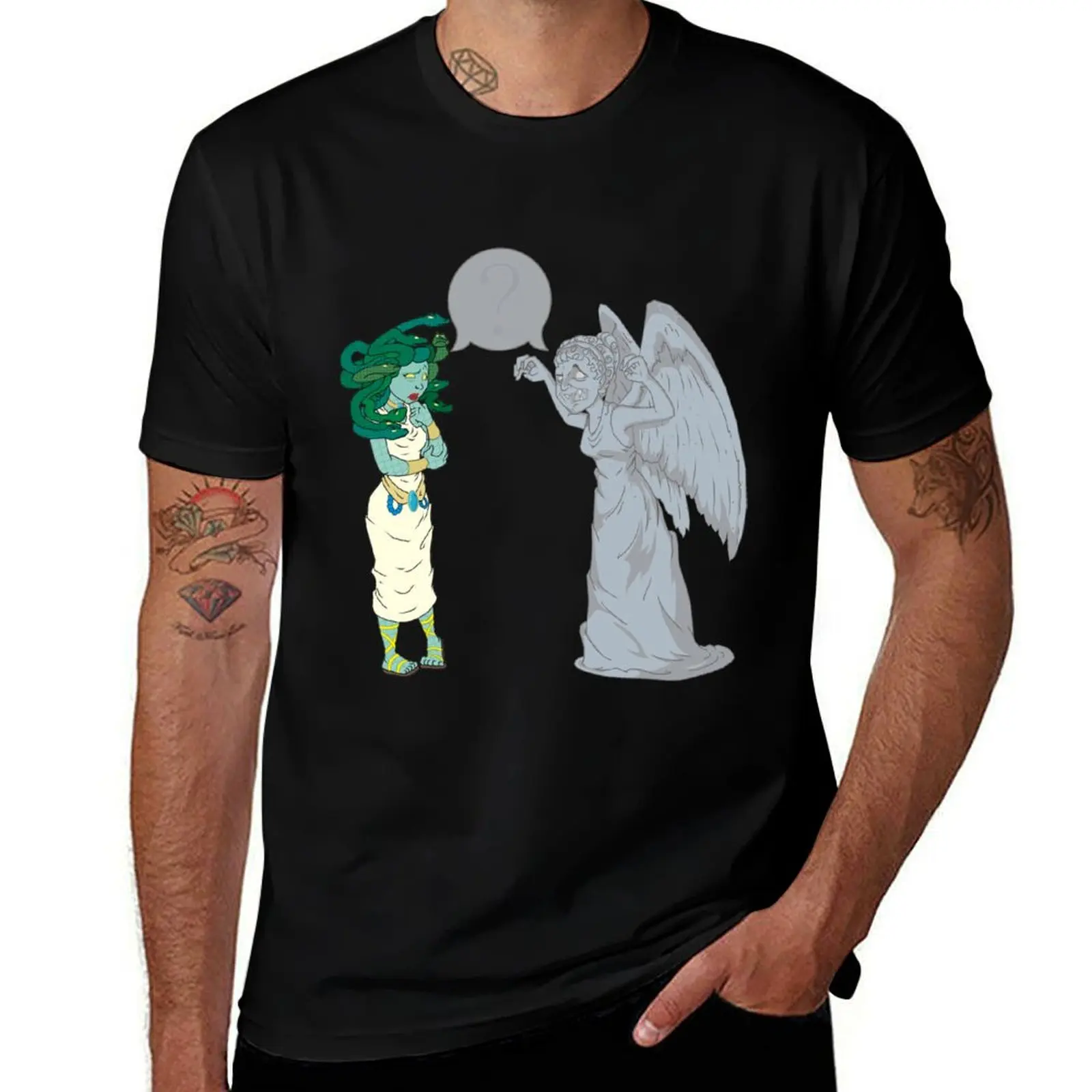 

Medusa VS Angel T-Shirt new edition blue archive Louboutins anime t shirts mens graphic t-shirts anime