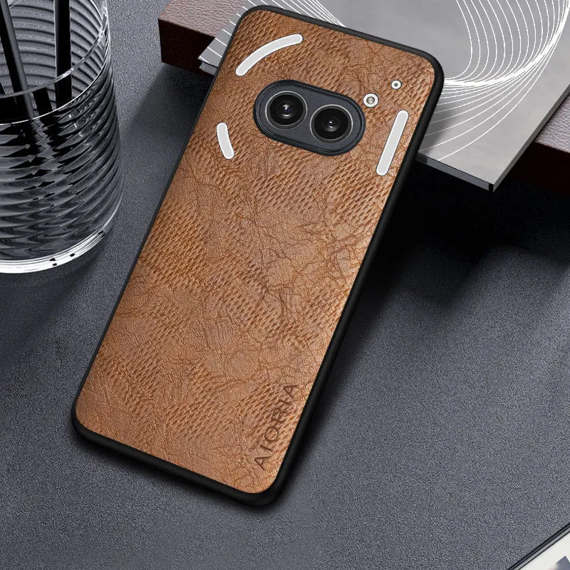 Case for Nothing Phone 2a 1 2 CMF funda pattern Leather phone cover Luxury coque for Nothing Phone 2a case capa