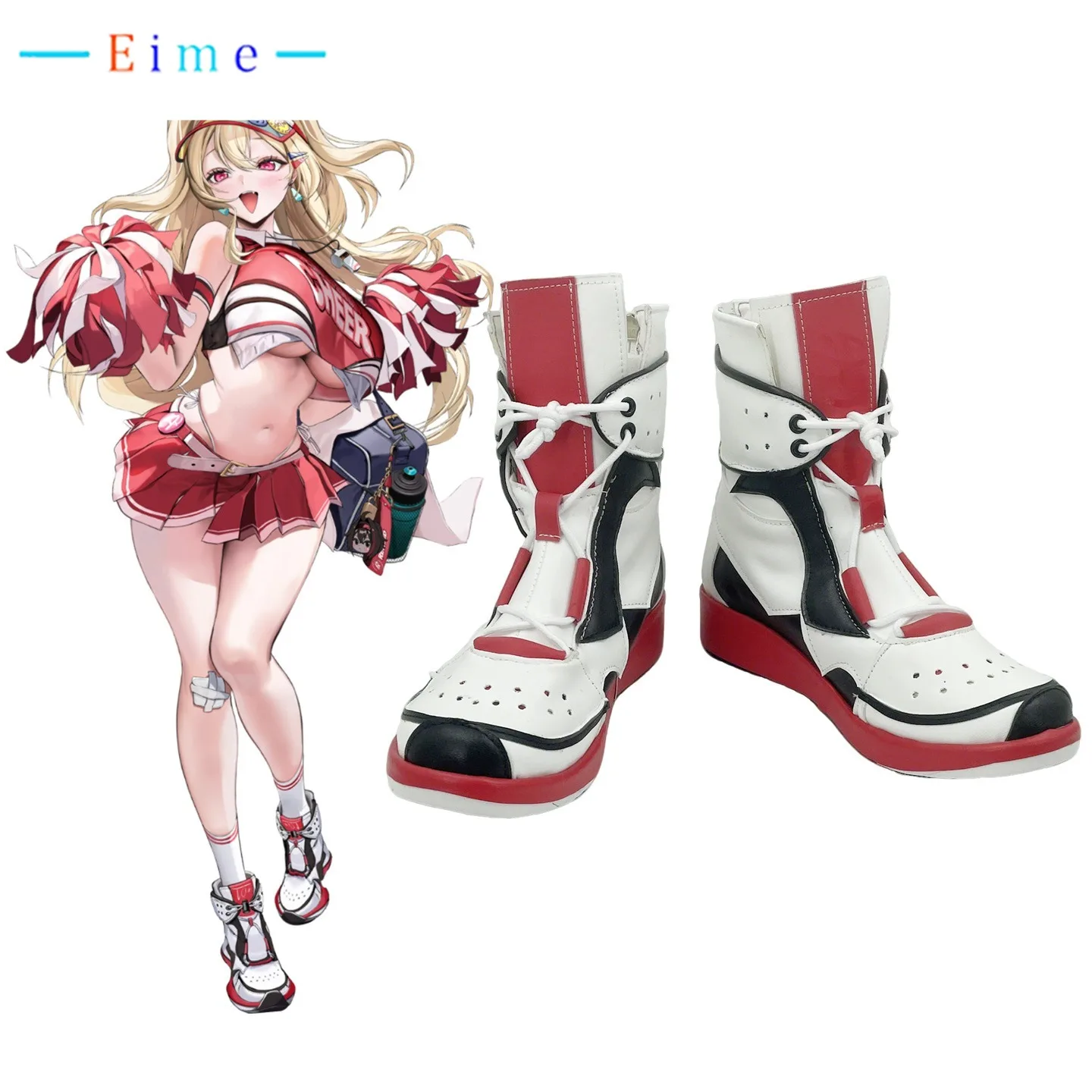 Jeu Nikke Elegg Cosplay chaussures en cuir PU chaussures Halloween carnaval bottes Anime accessoires Cosplay accessoires sur mesure