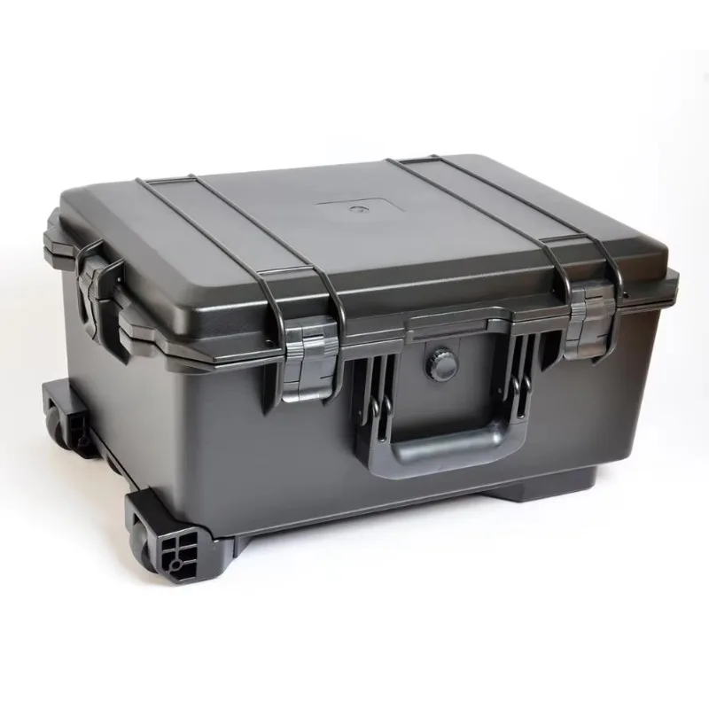 Hot Selling Plastic Equipment Box Toolbox Suitcase Portable Handle with Wheels