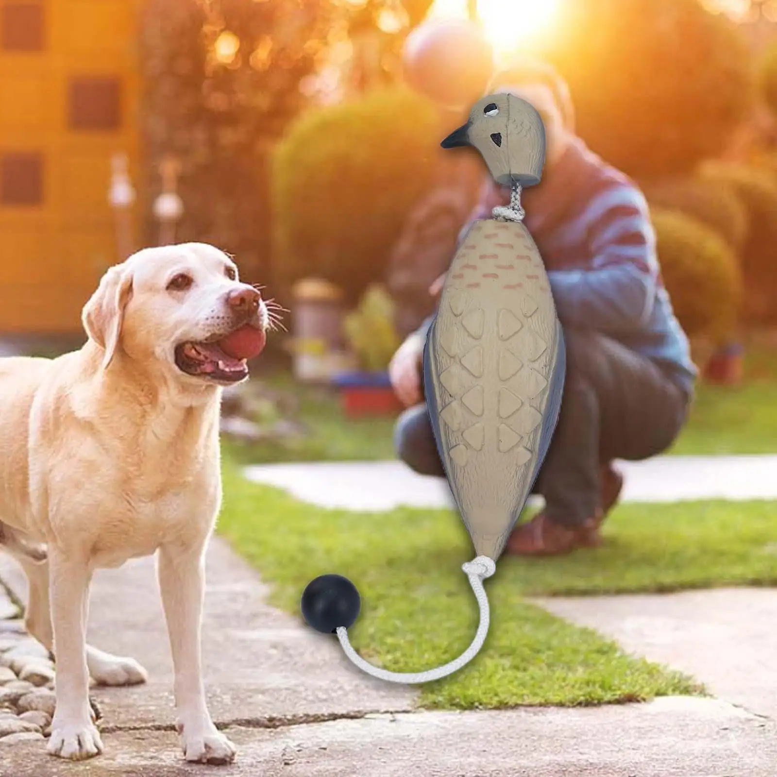 Hunting Decoy Fake Birds Dog Chew Toy for Dog Training Hunting Accessories Dove Decoy for Pond Garden Yard Landscape Outdoor