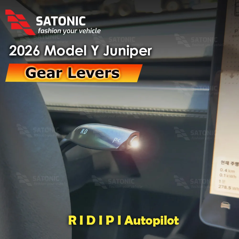 

SATONIC V3 Рычаг переключения передач с индикатором D R P для Tesla 2026 Model Y Juniper OEM Style Plug & Play