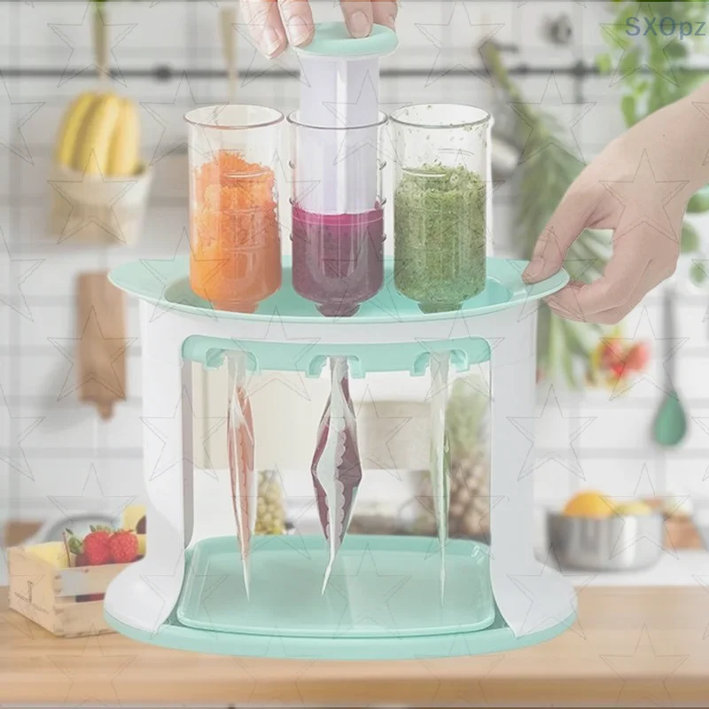 Puree Squeezer Complementary Food Production Manual Baby Food Storage Bag Complementary Food Machine Home Kitchen Dispenser