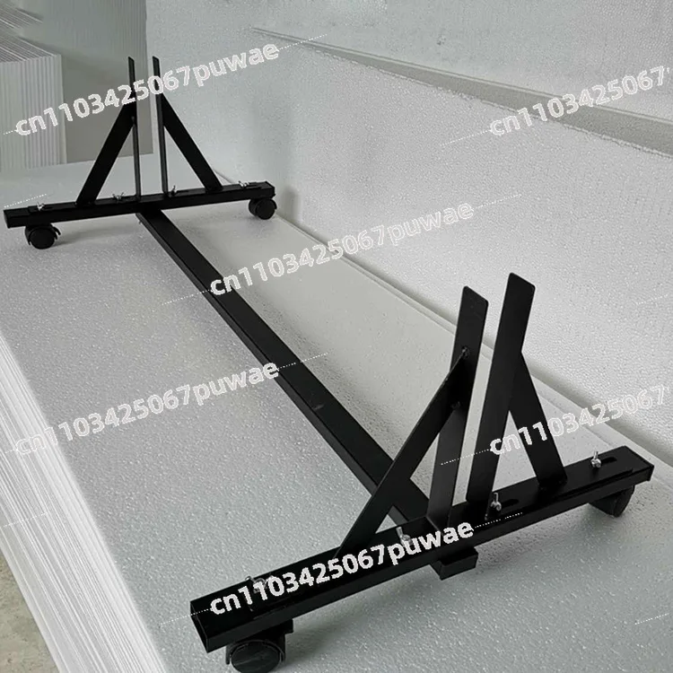Retractable Photography Board Stand Metal Base Universal Pulley Movable Stable Foam Board Bracket for Photo Shooting