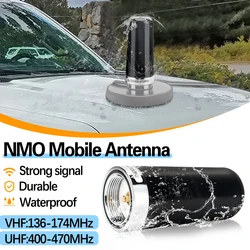 ABBREE Antenna NMO Mount Dual Band UHF VHF 136-174MHz400-470MHz for Car Truck Ham Radio Amateur Vehicle Mobile Radio Accessories