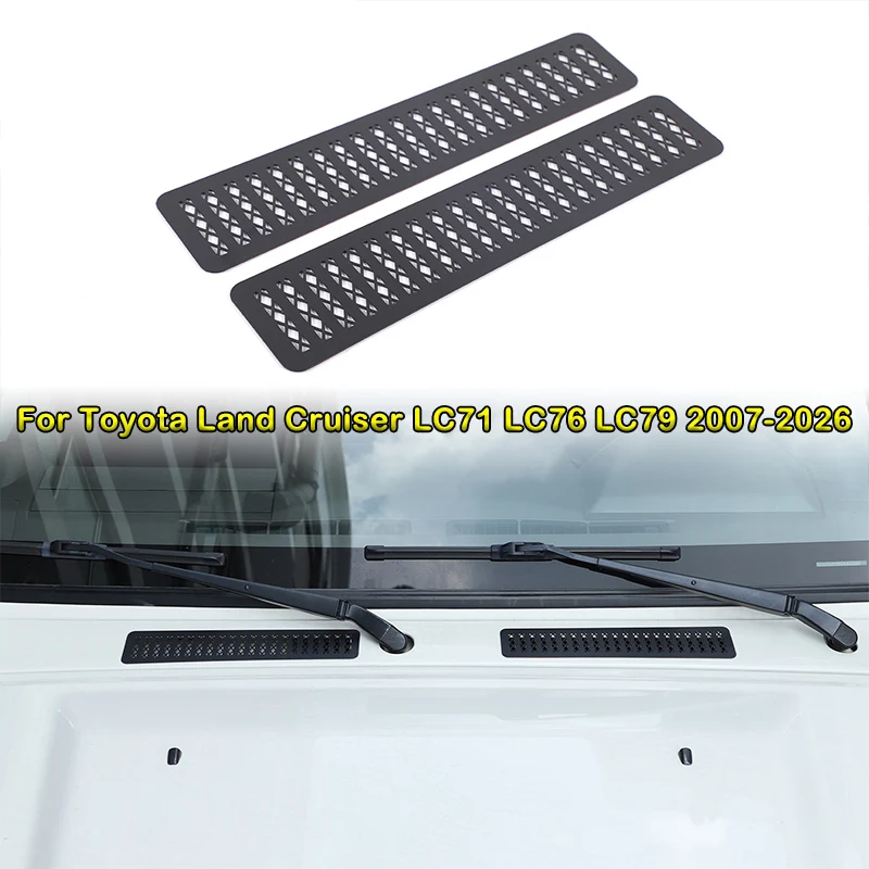 For Toyota Land Cruiser LC71 LC76 LC79 2007-2026 Car Front Cabin An ti-blocking Cover Air Conditioning Air Inlet Filter Parts
