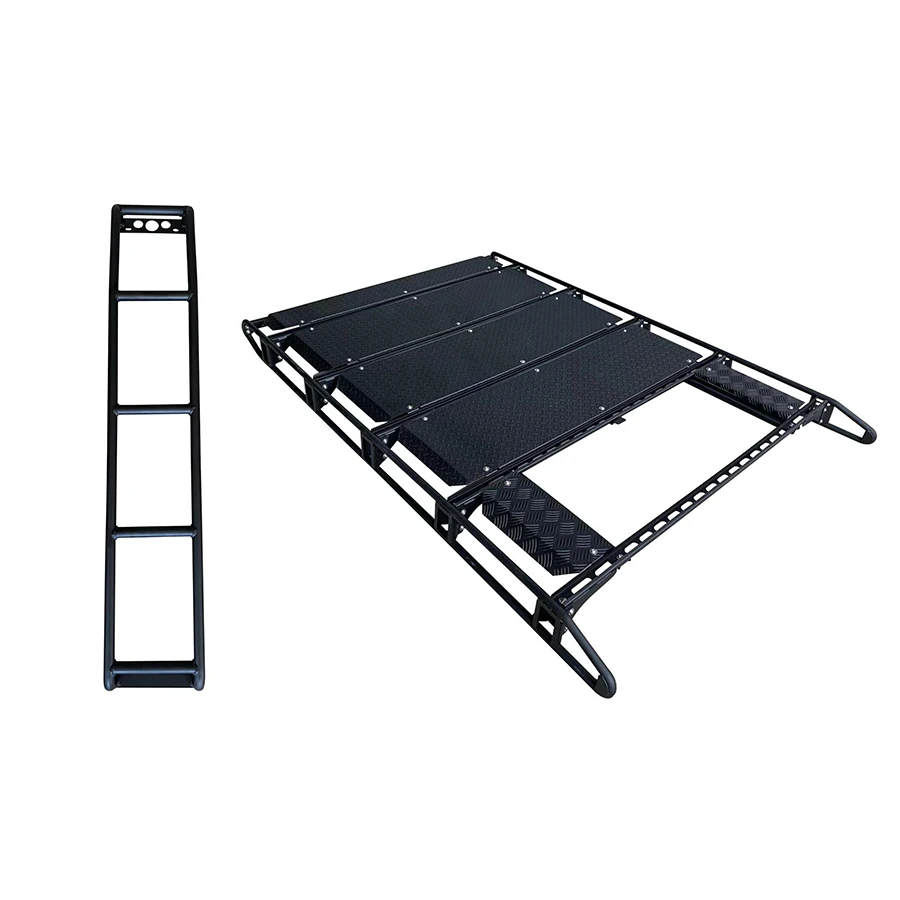 For G CLASS W463 Stainless Steel Roof Luggage Rack with Rear Ladder Body Parts for Cars With/without Sunroof
