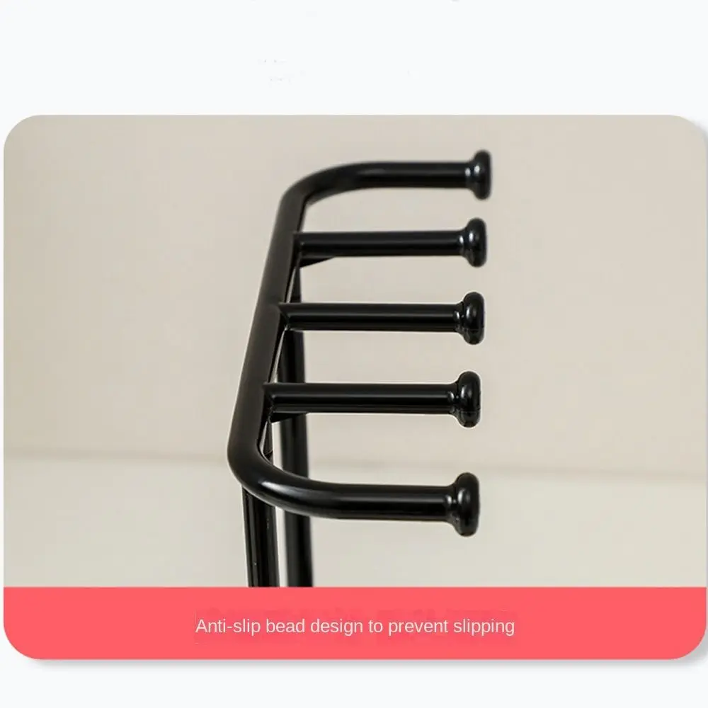 New Portable Jewelry Display Rack Earrings Necklaces with Wooden Base Desktop Storage Box with Drawer Box Key Storage Rack