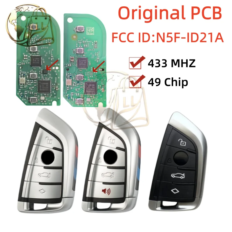 

Original For BMW PCB G Series Car Key AN5F-ID21A ID49Chip 434MHz G01 G02 G08 G11 G30 G31 3 5 6 7 X3 X5 X7 X6 GT5 GT6 Remote Key