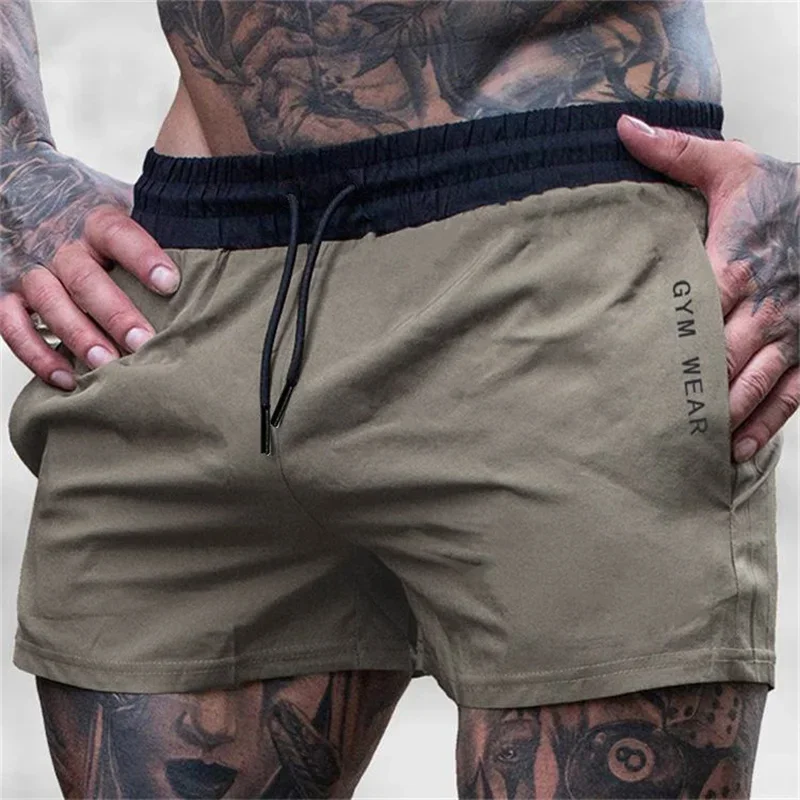 

Summer Gym Fitness Men's Shorts Sports Pants Thin And Fashionable Men's Marathon Running Shorts Sports Breathable Training Pants