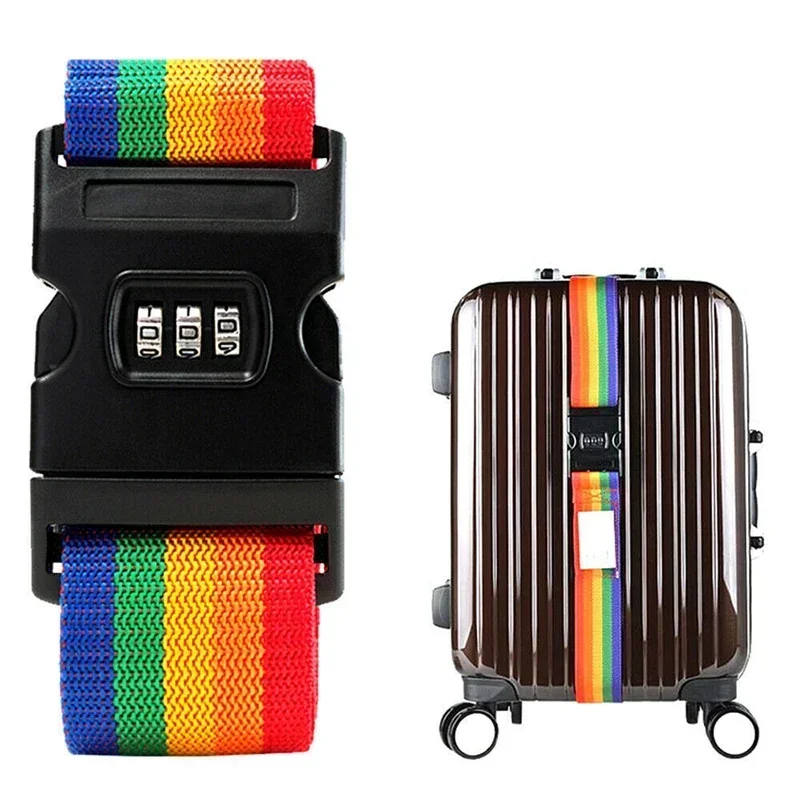 

Anti-theft Travel Luggage Strap Accessories Adjustable Password Lock Packing Belt Baggage Secure Lock Luggage Bundling Suitcase
