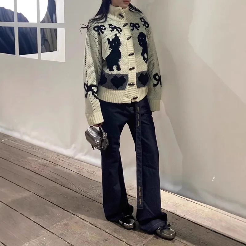 جينز مفتوح YY موضة خريف وشتاء 2025 جينز جديد رفيع للغاية بطول الساق وحزام خصر عالي جينز فضفاض الساق