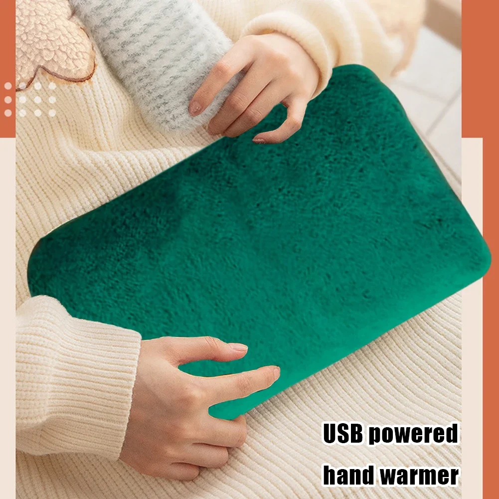 Electric Heated Hand Warmers With Buit-In Heating Pads Household Travel Winter Safe Hand Warmer Pads Flannel Warming Hand Pillow