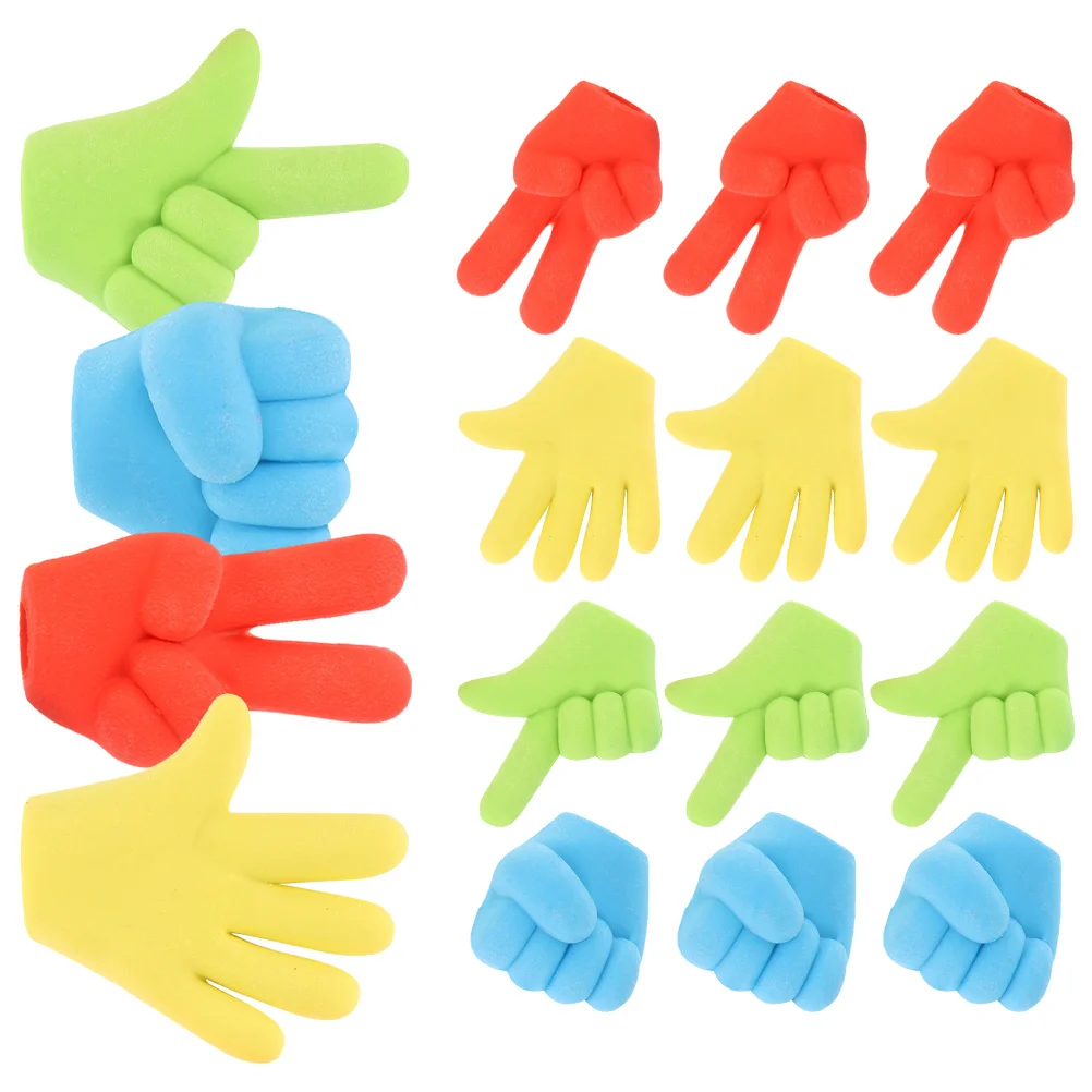 

20pcs Finger Shaped Creative Cartoon Rubber Erasers Practical Pencil Erasers For Kids Students Bulk School Supplies Multi-Use