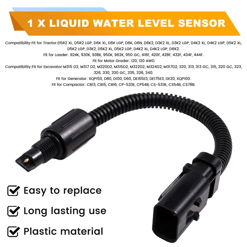 T416329, CA5496892, 5496892 Voor Perkins Caterpillar CAT Tractor D6K D6N D6K2 Loader 924 K 930 K Vloeistofwaterniveausensor