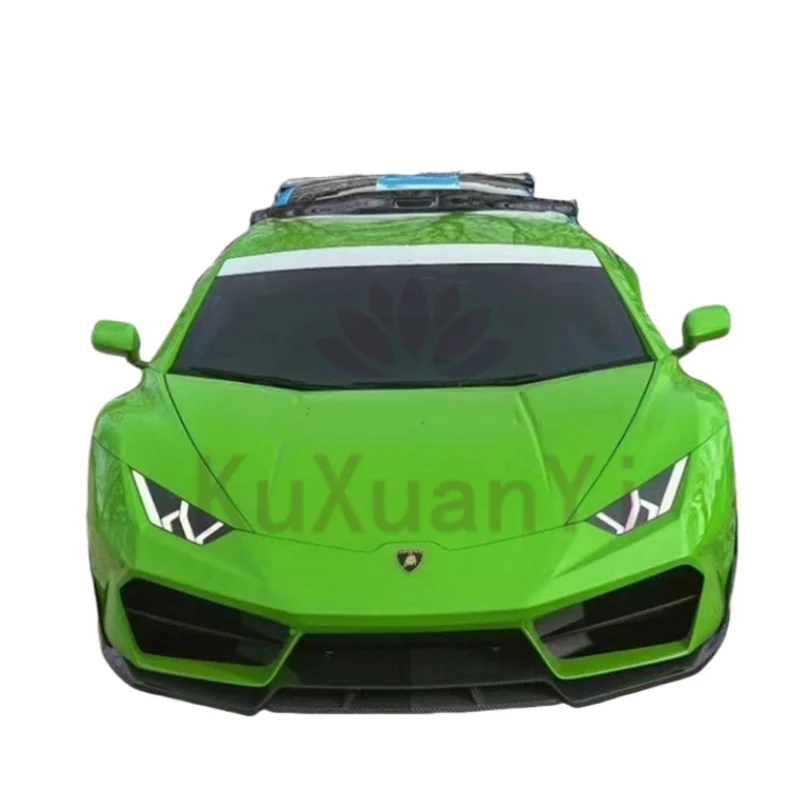 For Lamborghini Huracan LP580 LP610 dry carbon fiber front bumper lower lip side skirt extension rear bumper rear spoiler