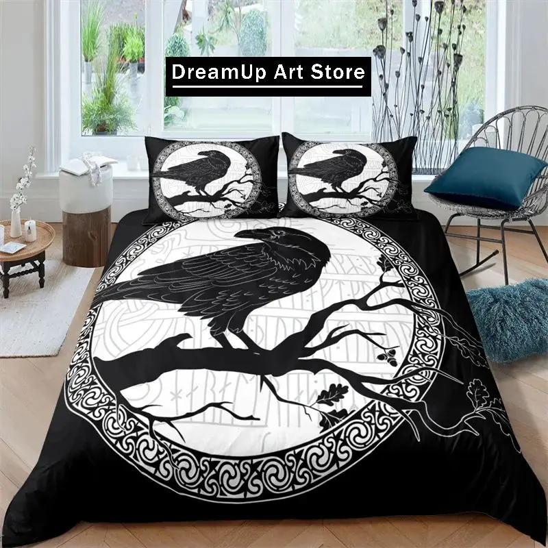 3D Print Fashion V-Viking Bedding Set Boys Girls Twin Queen Full Size Duvet Cover Pillowcase Bed Adult Bedroom