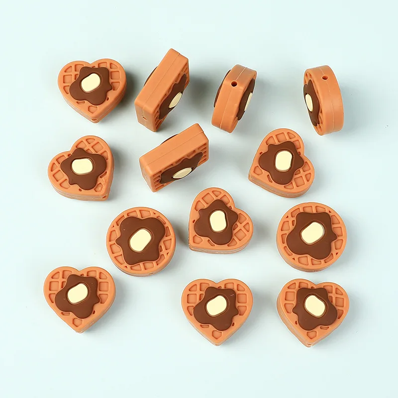 20pcs Silicone Beads Food Grade Silicone Mini Cartoon Focal Bead DIY Nipple Chain Jewelry Accessories Wholesale Silicone Beads