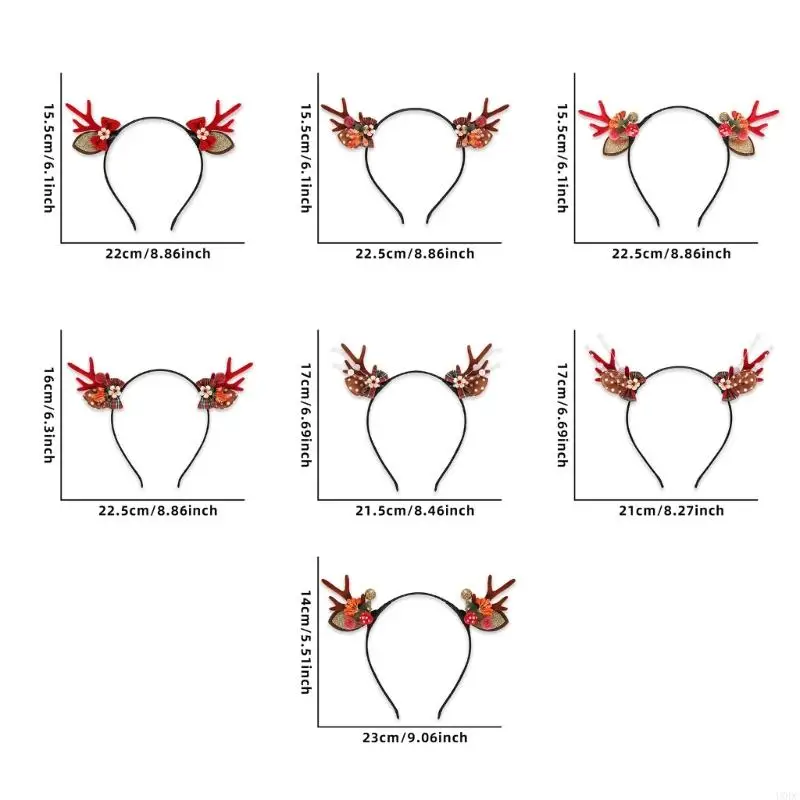 Weihnachts-Motto-Rentier-Geweih-Kopfbedeckung, sicheres ungiftiges Kostümzubehör Y166