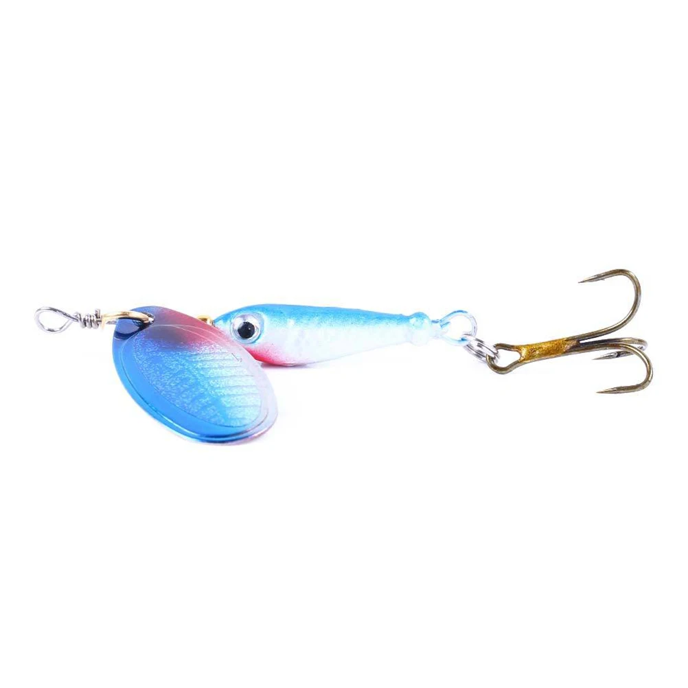 

5PCS Colorful Spinning Lures Reusable Long Term Fishing Baits Metal Accessories for Carp Bass Enthusiasts