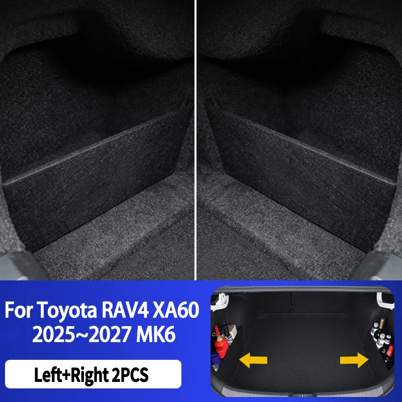 Auto Multifunction Storage Box For Toyota RAV4 XA60 2025~2027 MK6 Car Thickening Trunk Storage Partitio Interior Accessories