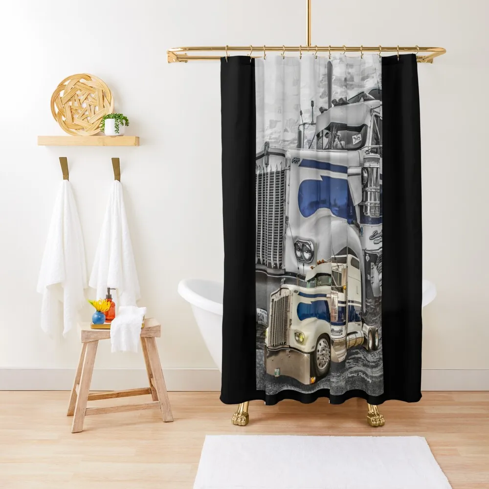 

Kenworth Double Exposure Shower Curtain Bathroom For Shower Bathroom Deco Elegant Bathroom Anti-Mold Waterproof Shower Curtain