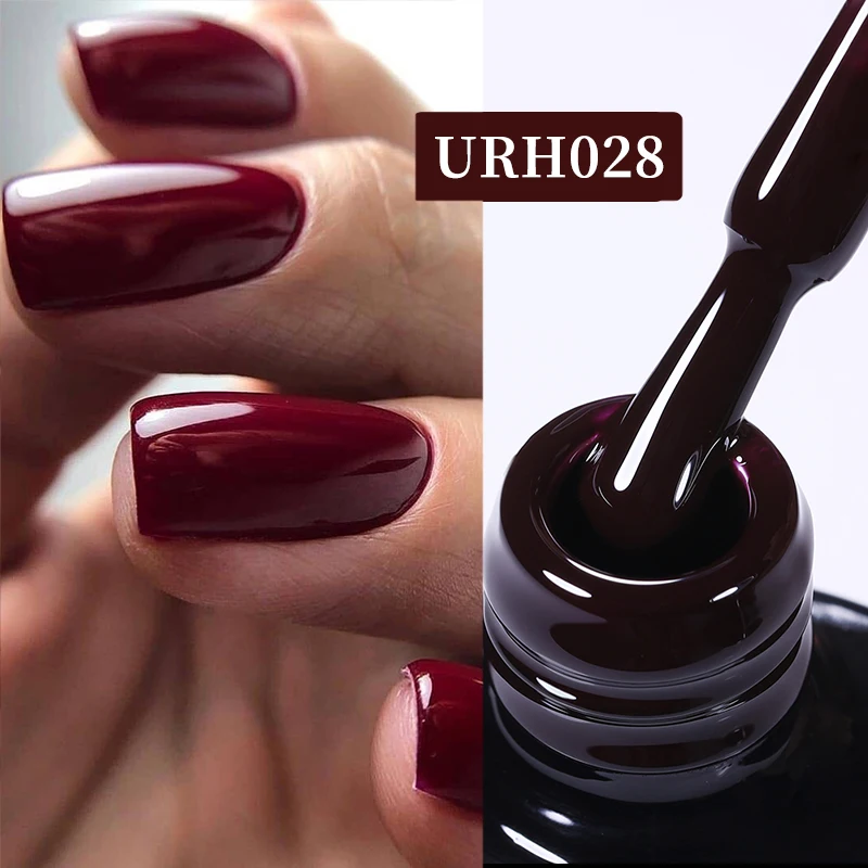 UR SUGAR 7ML Smalto per unghie gel Rosso Glitter Paillettes Manicure Base semipermanente Top Coat opaco Soak Off LED UV Nail Art Gel Varnis