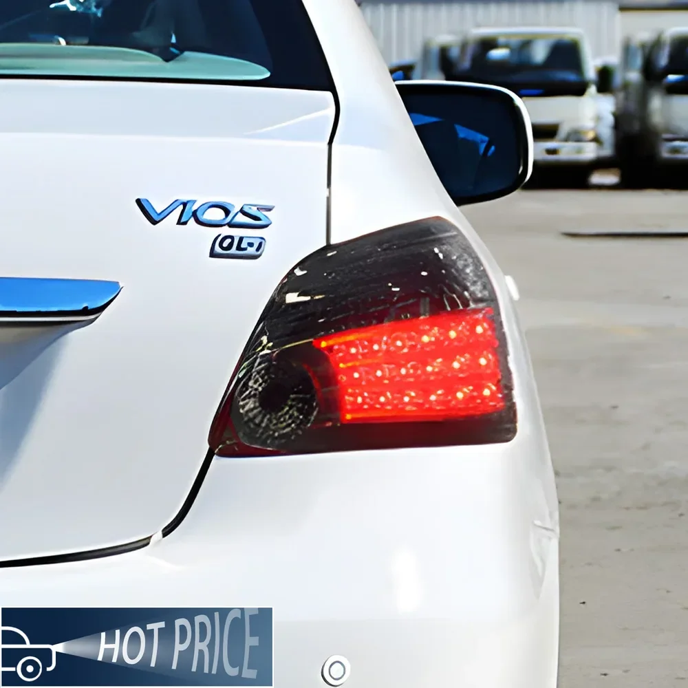 

Автомобильные задние фонари в сборе для Toyota Vios 2008-2013, светодиодные автоматические задние фонари, обновление, мигающий сигнальный светильник, инструменты, аксессуары