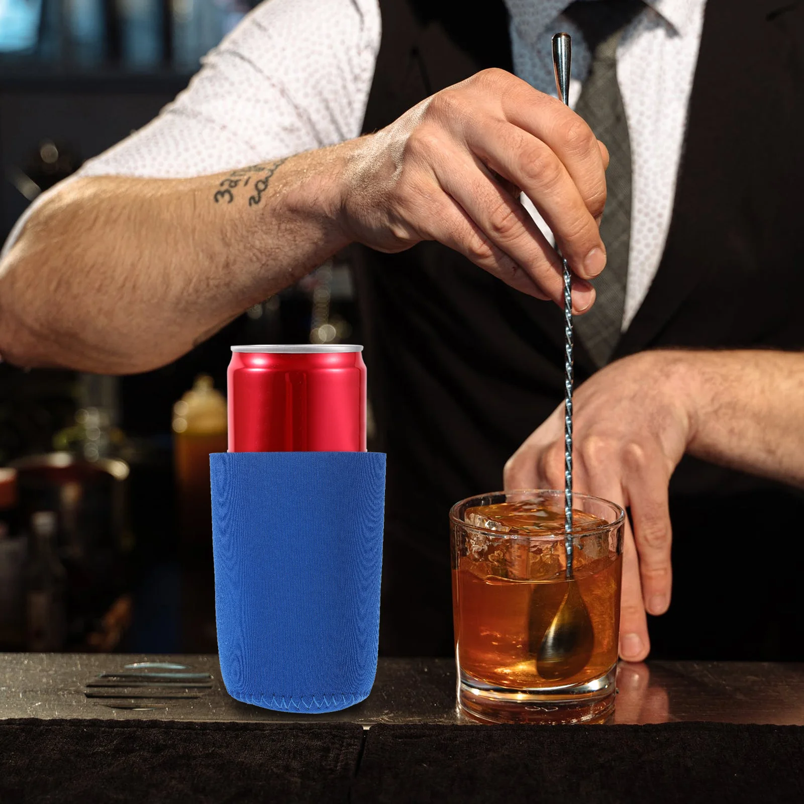 

2Pcs Durable Thermal Insulation Water Bottle Sleeve Thickened Cup Cover Pouch Practical for Travel Outdoor Vacuum Cup Cover