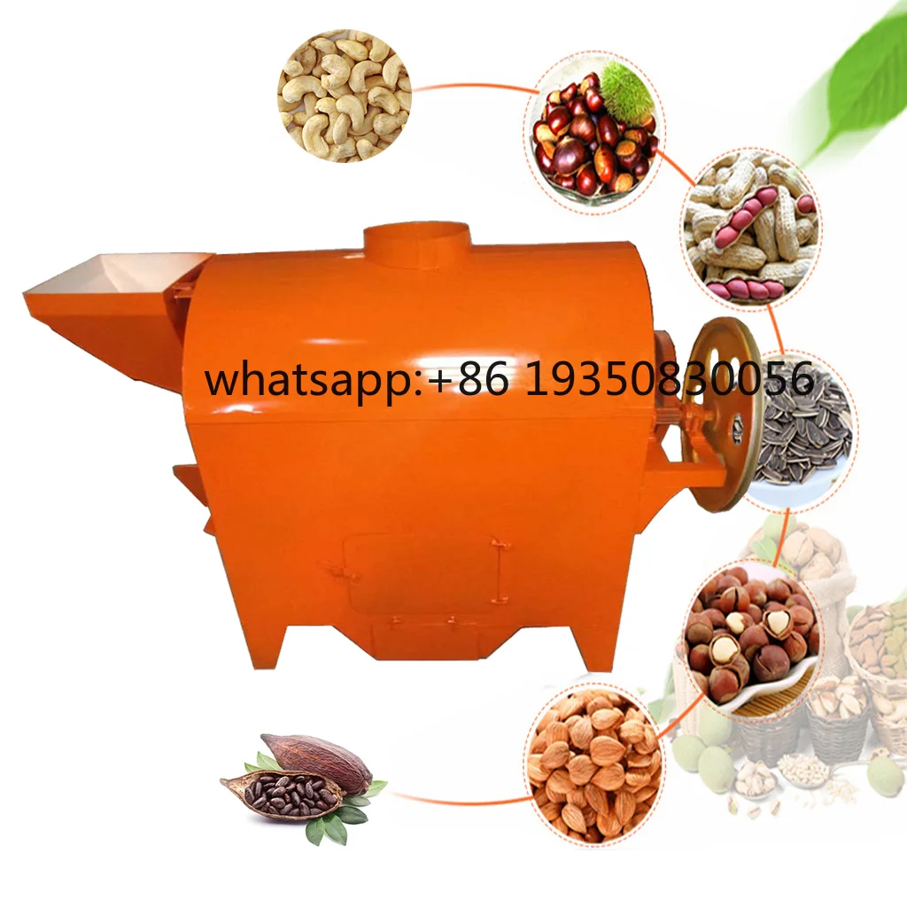 Commercial Drum Rotary Peanut Roasting Machine/walnut Chestnut Coffee Roaster/Nuts Roasting Machinery HJ-29