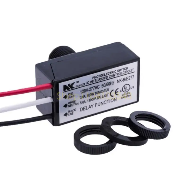 02DC Eye Photocell for Lamp Switch 80VAC-277VAC Auto Open Twilight to