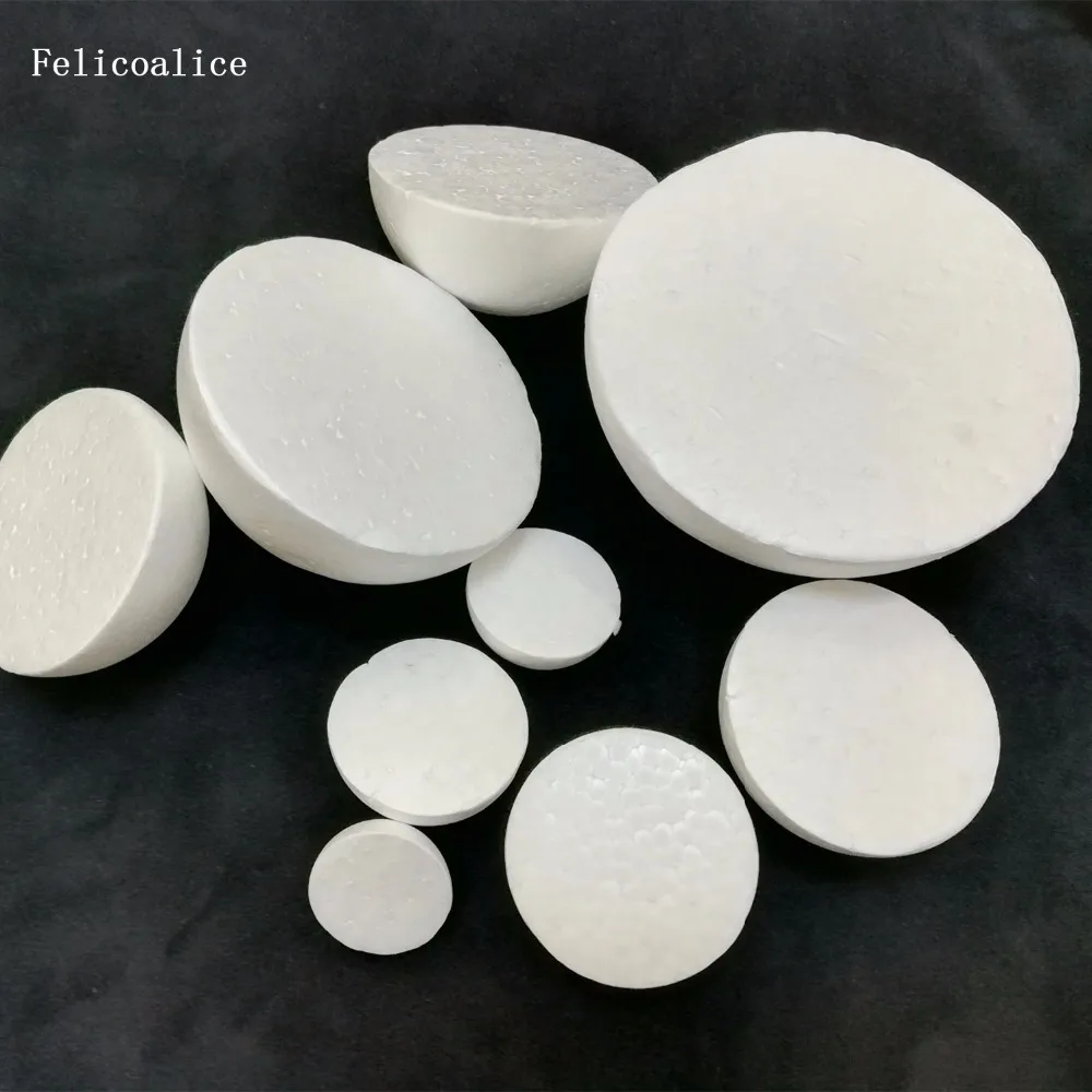 5cm 200 stücke halbrunde feste Polystyrol Styropor Schaum kugeln für Kinder basteln DIY 1,97 Zoll/50mm Weihnachts dekoration für zu Hause – Detail 9