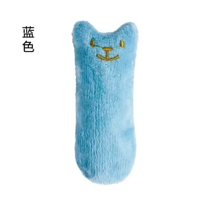 

Teeth Grinding Catnip Toys Funny Interactive Plush Cat Toy Pet Kitten Chewing Voc0al Toy Claws Thumb Bite Cat mint 애완동물